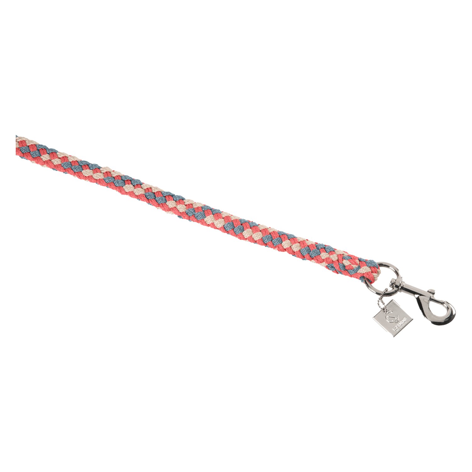 ESKADRON Classic Sports Anbinde- und Führstrick Regular, für Pferde steel blue/greige/coral blossom | ca. 2 m
