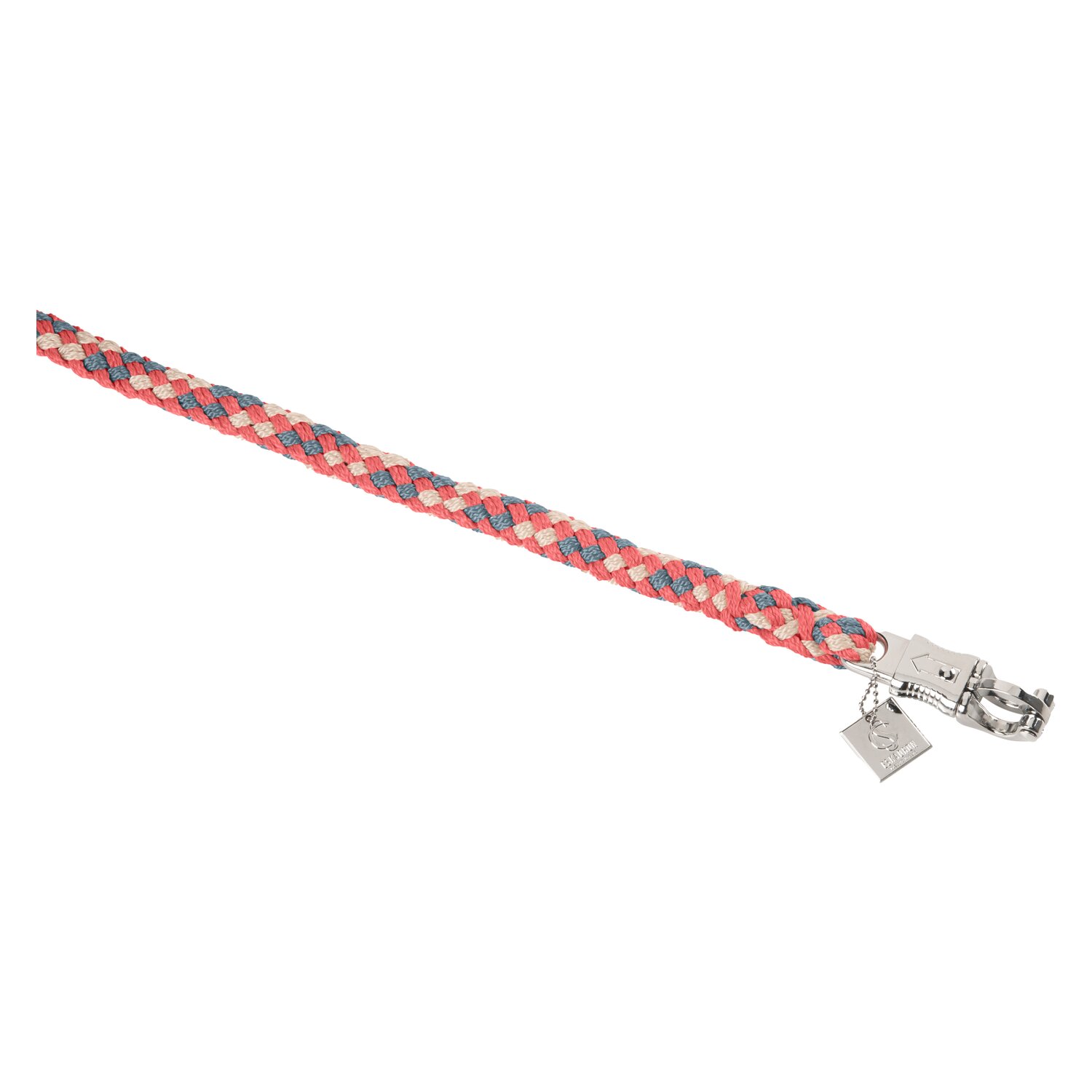 ESKADRON Classic Sports Anbinde- und Führstrick Regular steel blue/greige/coral blossom | ca. 2 m