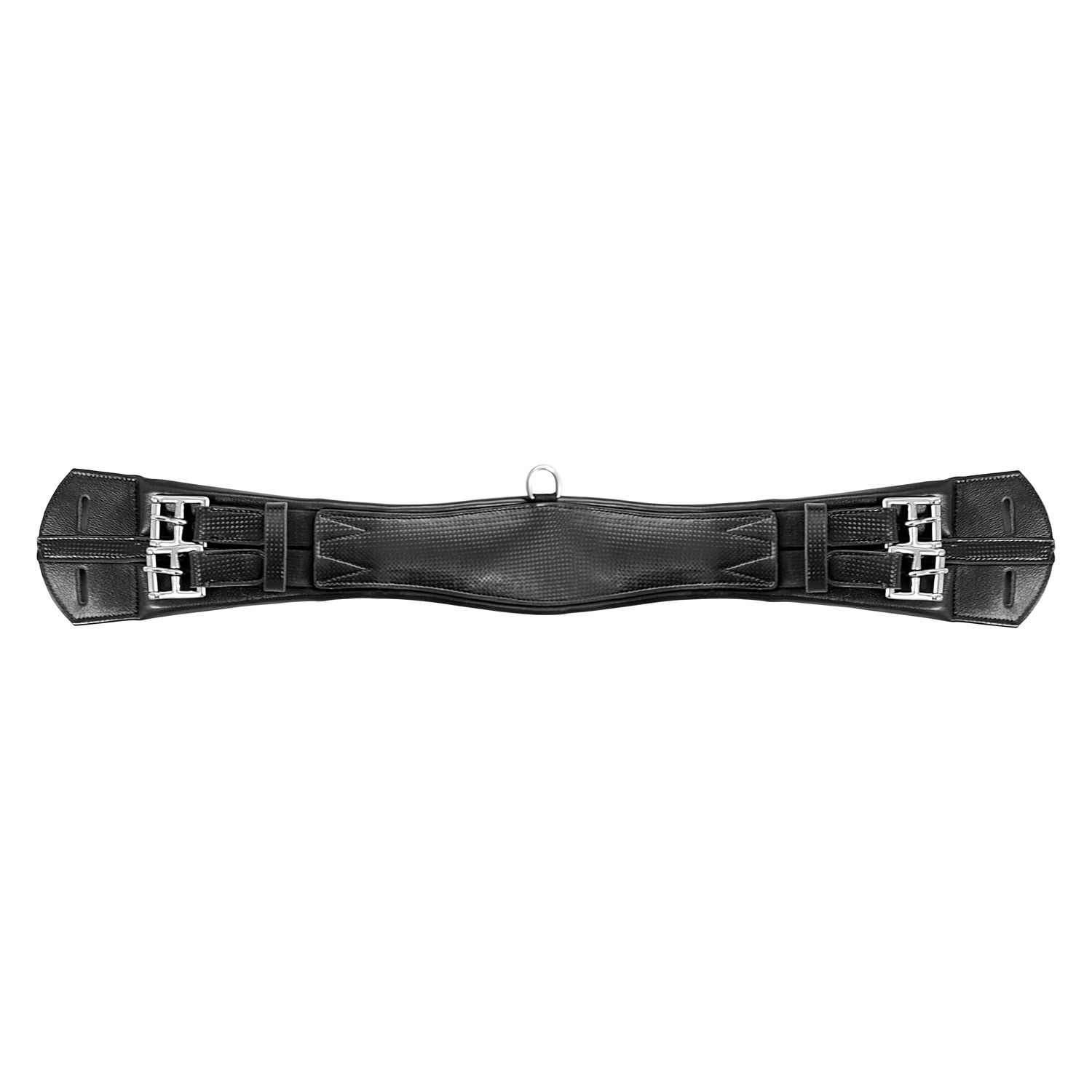 Leder-Kurzgurt Carbon Soft schwarz/carbon | 65 cm