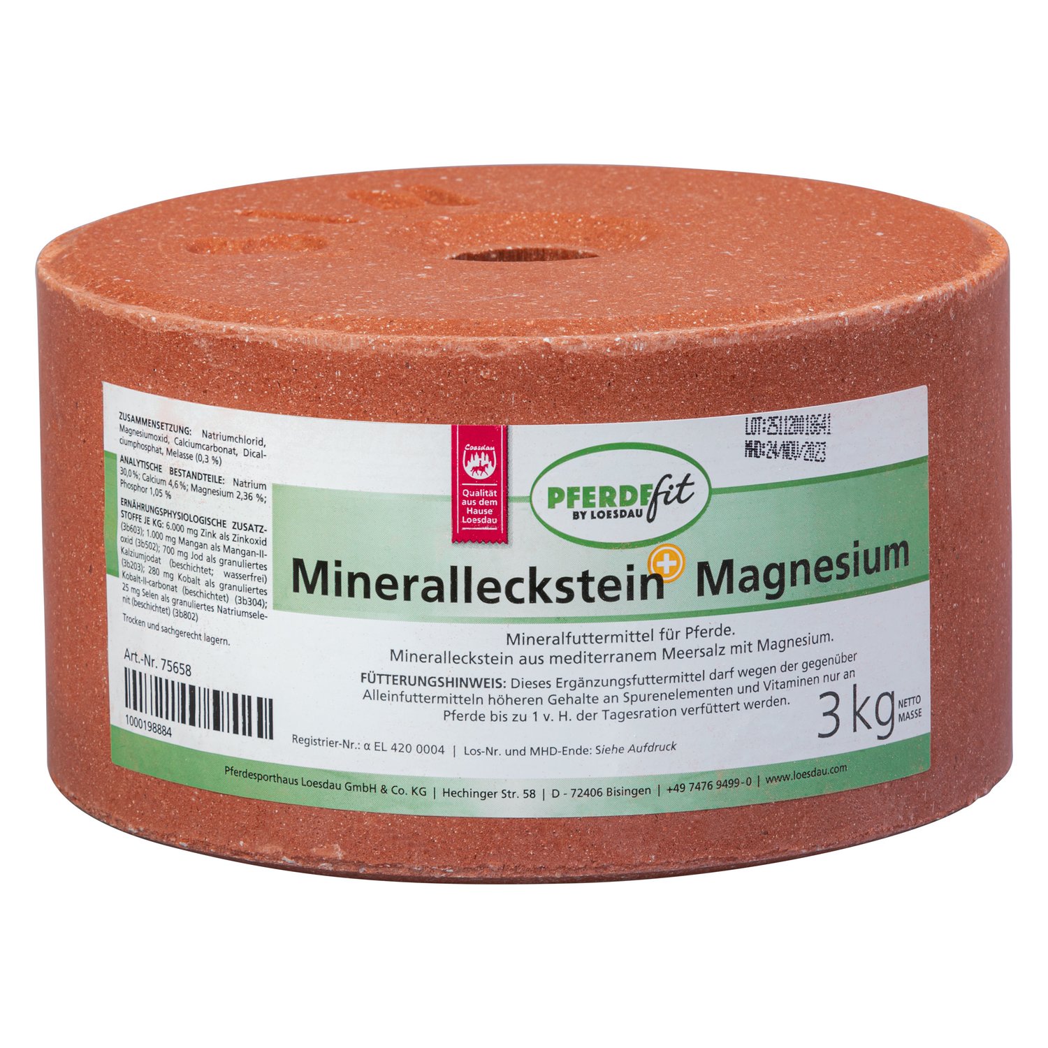 PFERDEfit by Loesdau Mineralleckstein Plus Magnesium 3 kg