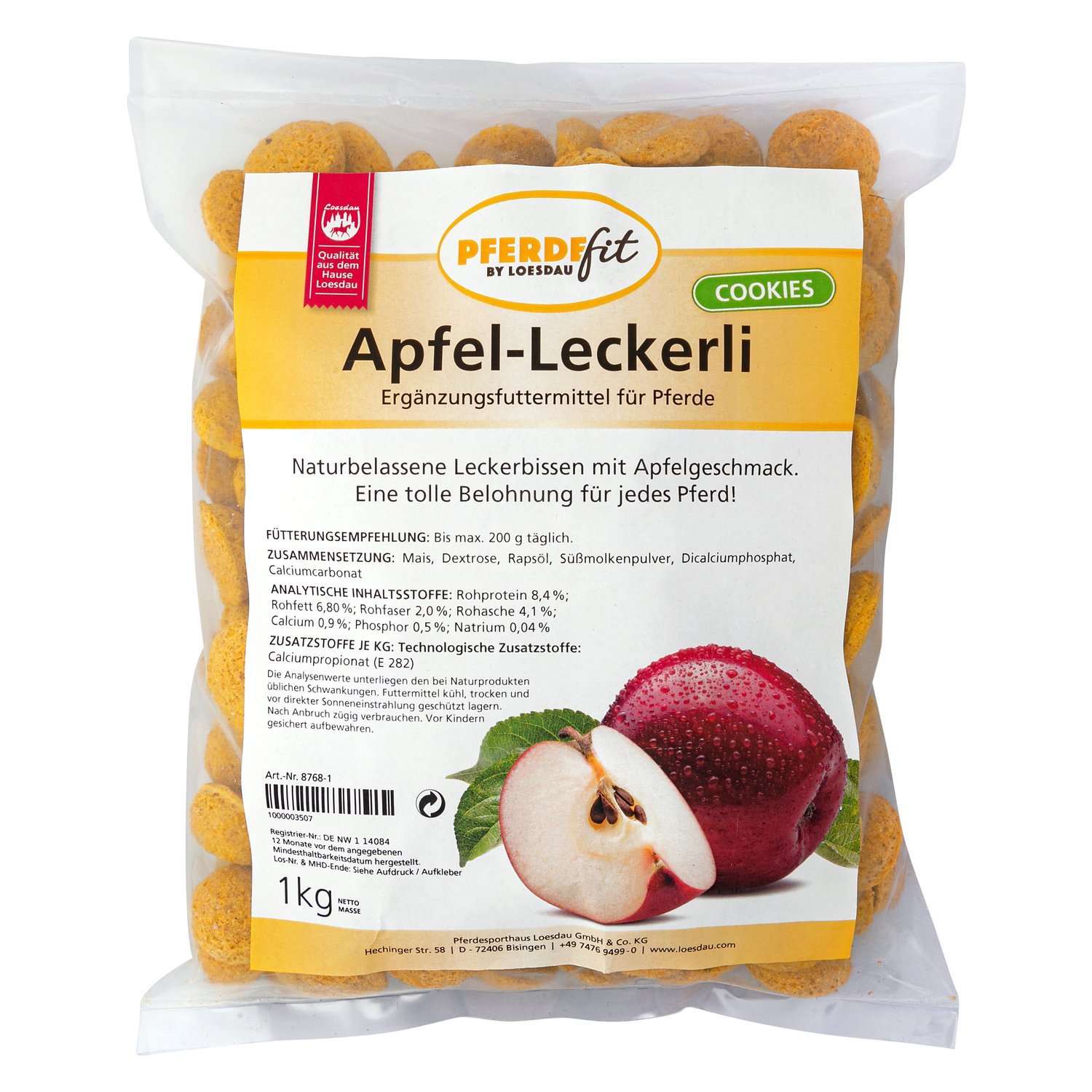 PFERDEfit by Loesdau Apfel-Leckerli 1 kg