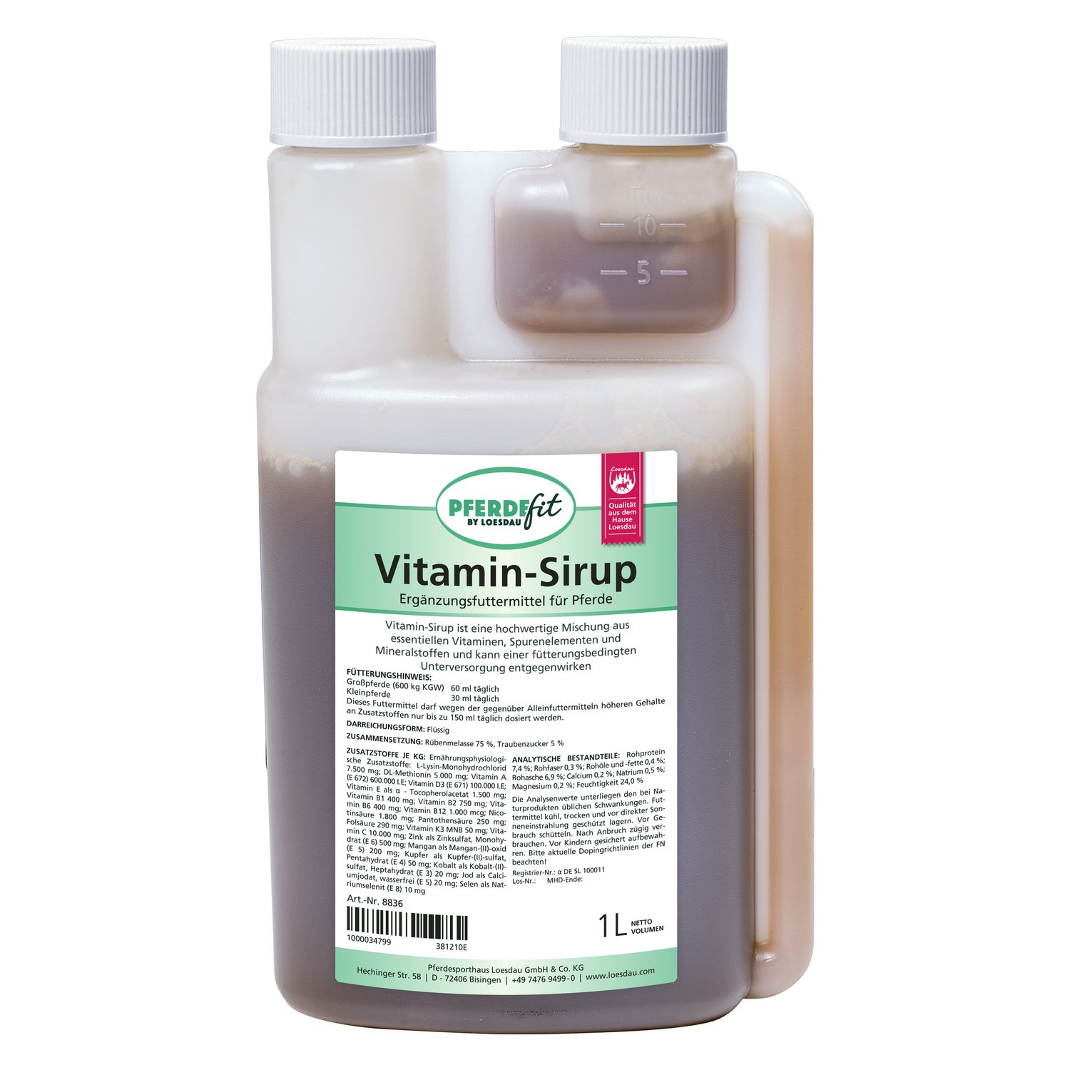 PFERDEfit by Loesdau Vitamin-Sirup 1 Liter