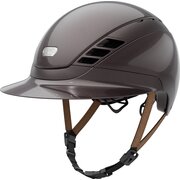 ABUS PIKEUR Reithelm AirLuxe Pure Metallic Hazelnut