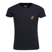 RIDE now T-shirt met paardenhoofd-borduursel 