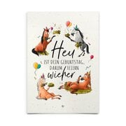 mrs. RIDE Strohpapier-Postkarten