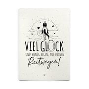 mrs. RIDE Strohpapier-Postkarten