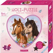 DIE SPIEGELBURG Holz-Puzzle Pferdefreunde