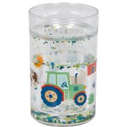 DIE SPIEGELBURG Glitzerbecher Traktor Kleine Freunde 