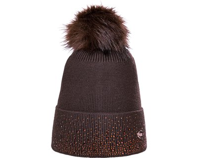 Cheval de Luxe Strickmütze mit abnehmbarem Bommel