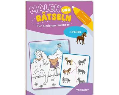 TESSLOFF Malen und Rätseln für Kindergartenkinder Pferde