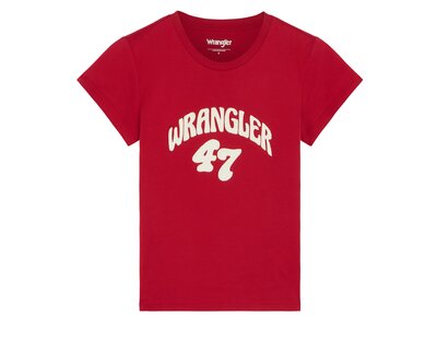 Wrangler T-Shirt Shrunken Band Tea