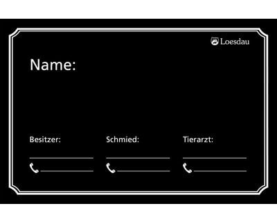 Loesdau Stalltafel Ohne Abstammung