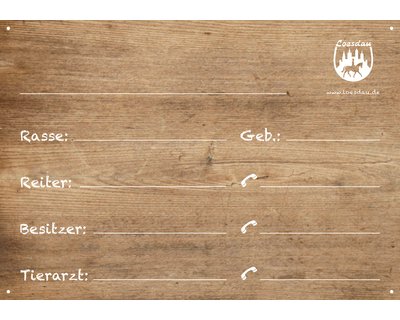 Loesdau Stalltafel aus Kunststoff