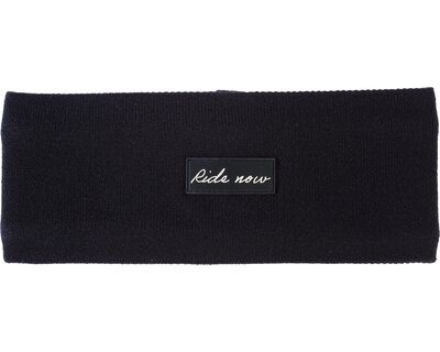 RIDE now Strickstirnband mit Logopatch