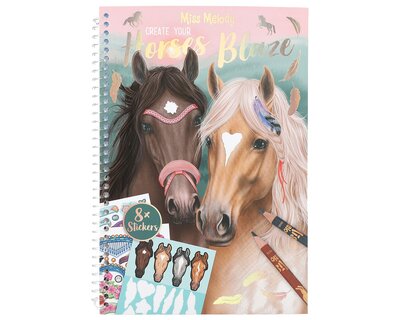 Miss Melody Kreativ-Buch Create your Horses Blaze