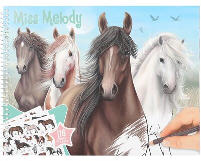 Miss Melody Pferde-Malbuch