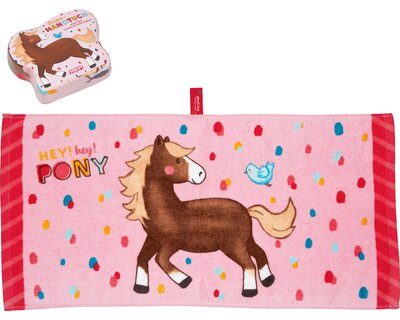 DIE SPIEGELBURG Zauberhandtuch Mein kleiner Ponyhof