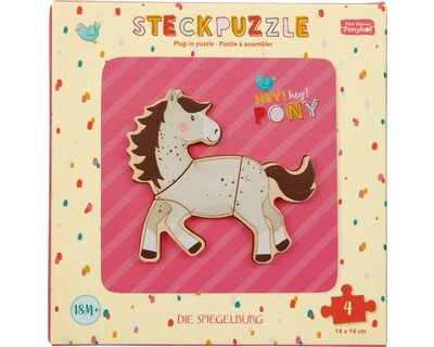 DIE SPIEGELBURG Steck-Puzzle Mein kleiner Ponyhof