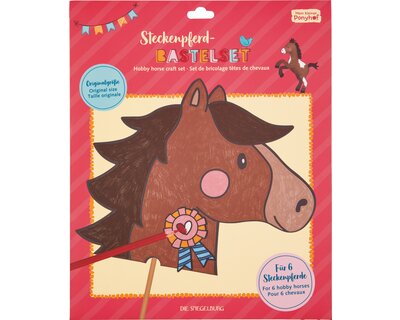 DIE SPIEGELBURG Steckenpferd-Bastelset Mein kleiner Ponyhof