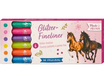 DIE SPIEGELBURG Glitzer-Fineliner Pferdefreunde