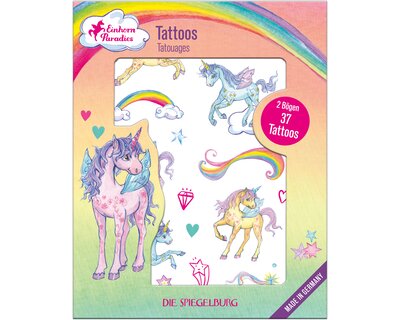 DIE SPIEGELBURG Tattoos Einhorn Paradies