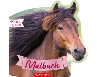 COPPENRATH Malbuch mit Formstanzung Pferdefreunde