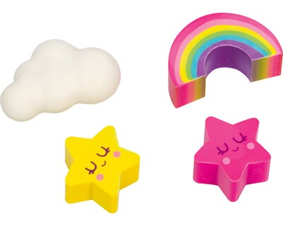 DIE SPIEGELBURG Radierer-Set Einhorn-Paradies