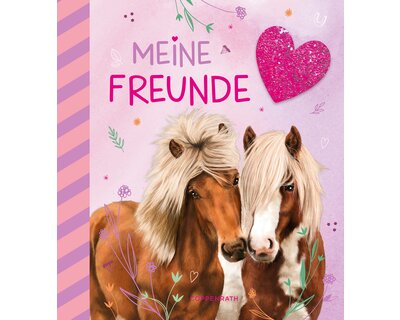 Freundebuch Pferdefreunde mit Glitzerpatch, COPPENRATH