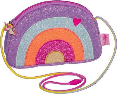 DIE SPIEGELBURG Glitzer-Täschchen Regenbogen