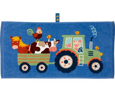 DIE SPIEGELBURG Zauberhandtuch Traktor Kleine Freunde