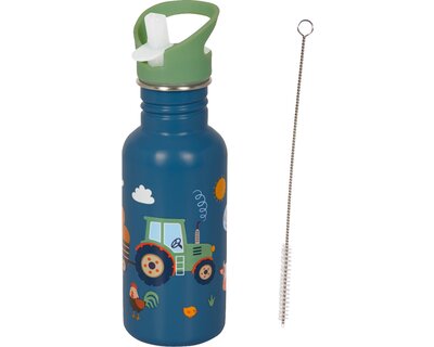 DIE SPIEGELBURG Edelstahlflasche Traktor Kleine Freunde