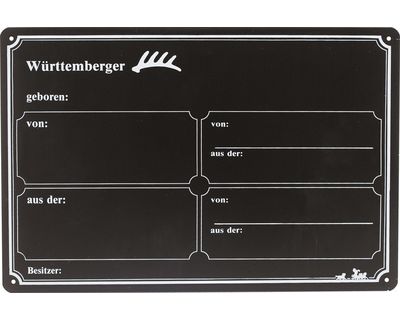 Loesdau Aluminium-Stalltafeln mit Brandzeichen-Lackierung