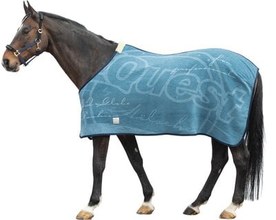 Abschwitzdecke NEU deals ! Equest Alpha Fleece / blau / Größe 1,45 m