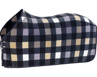 ESKADRON Classic Sports Fleece Check Abschwitzdecke