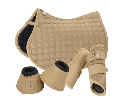 ESKADRON Classic Sports Schabracke, Gamaschen & Hufglocken Glitter-Set