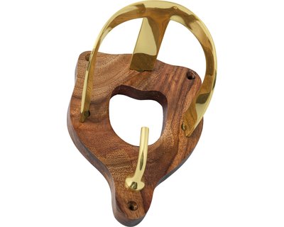 Loesdau Trensenhalter Messing Holz