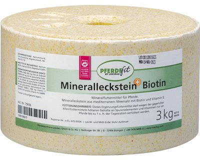 PFERDEfit by Loesdau Mineralleckstein Plus Biotin