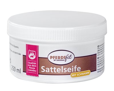 PFERDEfit by Loesdau Sattelseife mit Schwamm