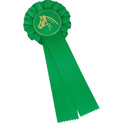 Turnierschleife Einfachrosette grün