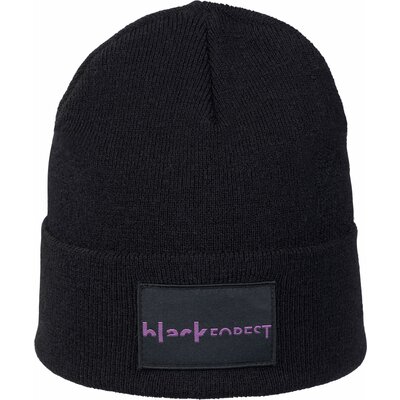 black forest Strickmütze mit Logopatch black | Einheitsgröße