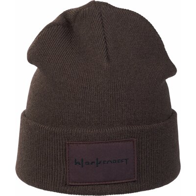 black forest Strickmütze mit Logopatch chocolate | Einheitsgröße