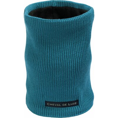 Cheval de Luxe Neckwarmer mit Logopatch petrol | Einheitsgröße