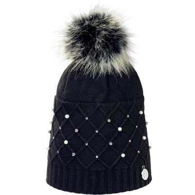 Cheval de Luxe Mütze mit Bommel black | Einheitsgröße