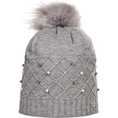 Cheval de Luxe Mütze mit Bommel grey | Einheitsgröße
