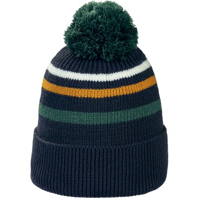 black forest Strickmütze mit Bommel navy/racegreen | Einheitsgröße