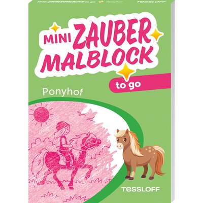 TESSLOFF Mini Zaubermalblock ToGo Ponyhof 