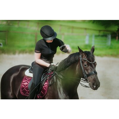 ABUS PIKEUR Reithelm AirLuxe Supreme Glam Long Visor