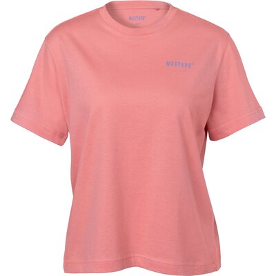 MUSTANG T-Shirt Style Floris peach | S
