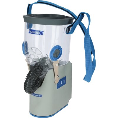 KERBL Hippomed Akku Ultraschall Inhalatorset für Pferde AirOne Flex 