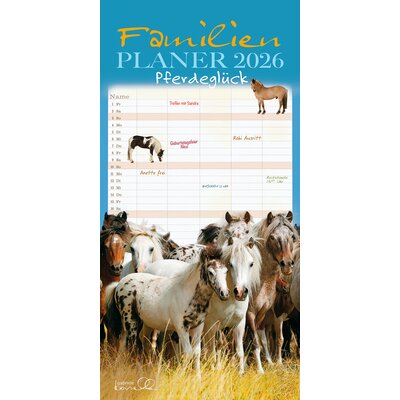 Familienplaner Pferdeglück - Edition Boiselle 2026 – Ansicht 1